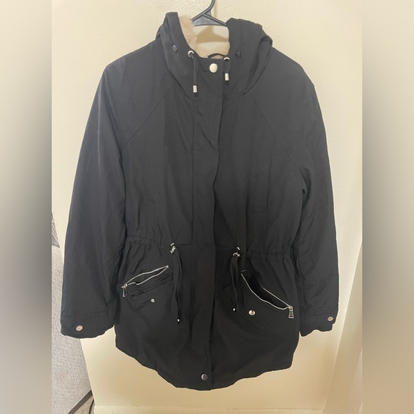 ✨Royal Matrix Black Fur Lined Coat Size 12 - Picture 3 of 16